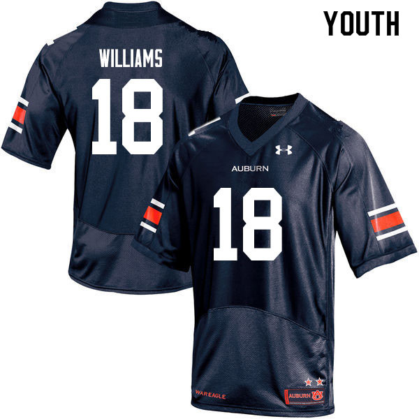 Youth #18 Seth Williams Auburn Tigers College Football Jerseys Sale-Navy